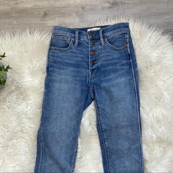 Madewell 10" High Rise Skinny Jeans Cordova‎ Wash - Picture 10 of 14